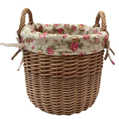 Wicker Laundry Basket with Handles