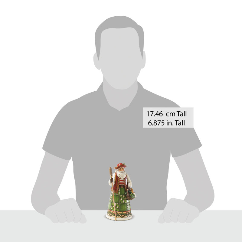 Figurine de père Noël italien Jim Shore Heartwood Creek H 6,9 po