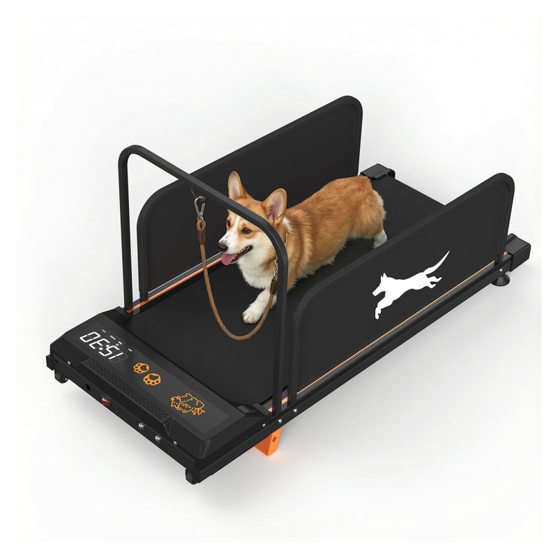 Petit tapis roulant pour chien Édition 2026 - Appareil d'exercice pour animaux à faible bruit pour la formation de chiots d'intérieur, roue portative pour chien avec écran ACL
