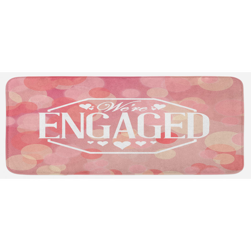 Tapis de cuisine avec cercles abstraits et motifs abstraits d’engagement
