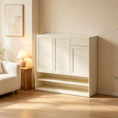 European style balcony storage shoe cabinet