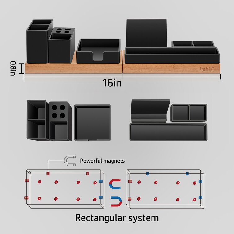 MagOrg magnetic desk organizer is an all-in-one mat that has 12