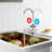 Stainless Steel Free-Standing Utility Sink , Single Bowl Stainless Steel Utility Sink with Cold/Hot Water Pipe, Storage Rack, Faucet and Adjustable Legs, for Laundry Room, Kitchen, Garage, Outdoor Use