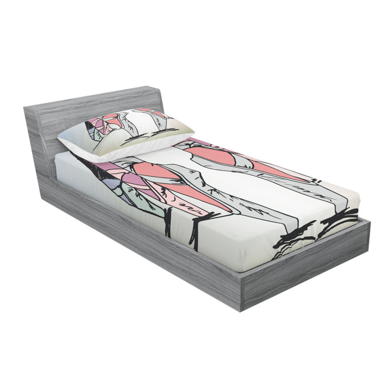 Microfiber Sheet Set, Twin XL Sheet Set with Fitted Sheet