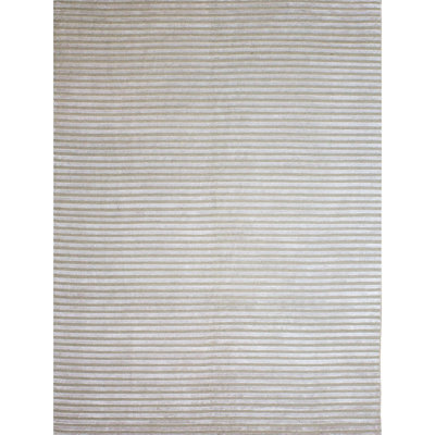 Striped Area Rug in Cream/Gray