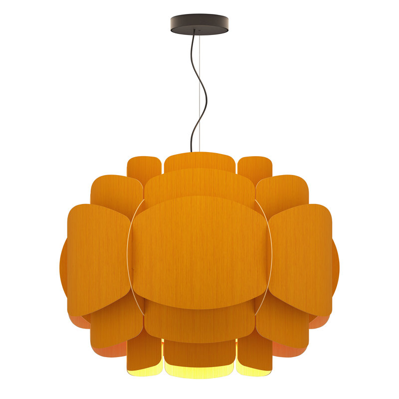 Luminaire suspendu 1 lumière Bella, Ocre