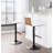 Lakyia Swivel Upholstered Adjustable Height Counter Stool with Metal Frame-87183659-87183660