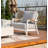 Santorini Powder-Coated Aluminum Patio Lounge Chair with Sunbrella® Cushions, Commercial Grade