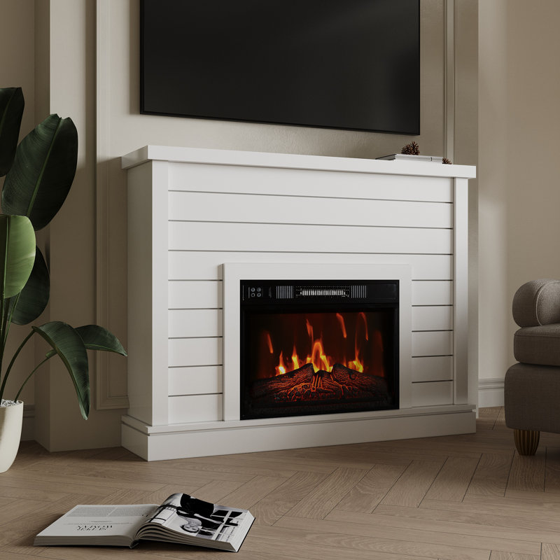 Meuble télé 47,2 po avec cadre Shiplap