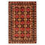 Teimani Beige, Red Rug 4'3" x 6'7"
