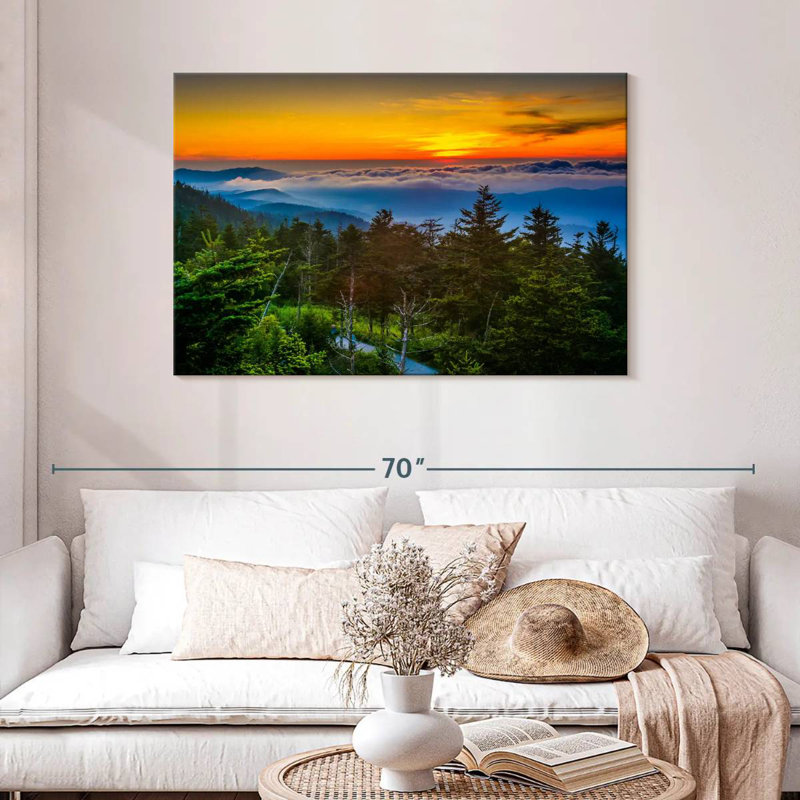 Alvord Clingmans Dome Dramatic Sunset, H 30 po x l 45 po