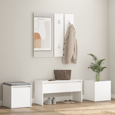 Highpoint vidaXL Hallway Furniture Set Engineered Wood