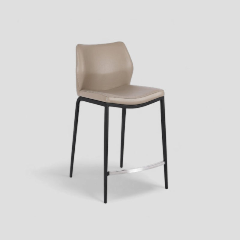 Tabouret de comptoir Karrara, Taupe