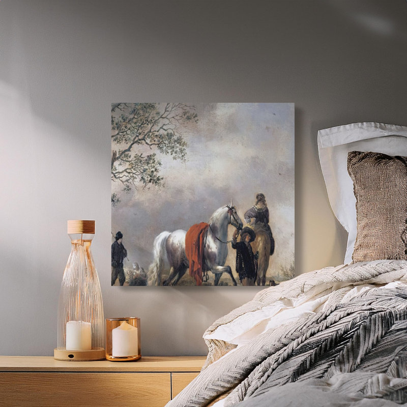 Merryman 1 Piece Wrapped Canvas Wall Art Set, 6x6