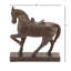 Sculpture cheval polystone brun
