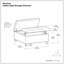 Repose-pieds carré en cuir végétalien transitionnel avec rangement caché Harrison-424677238