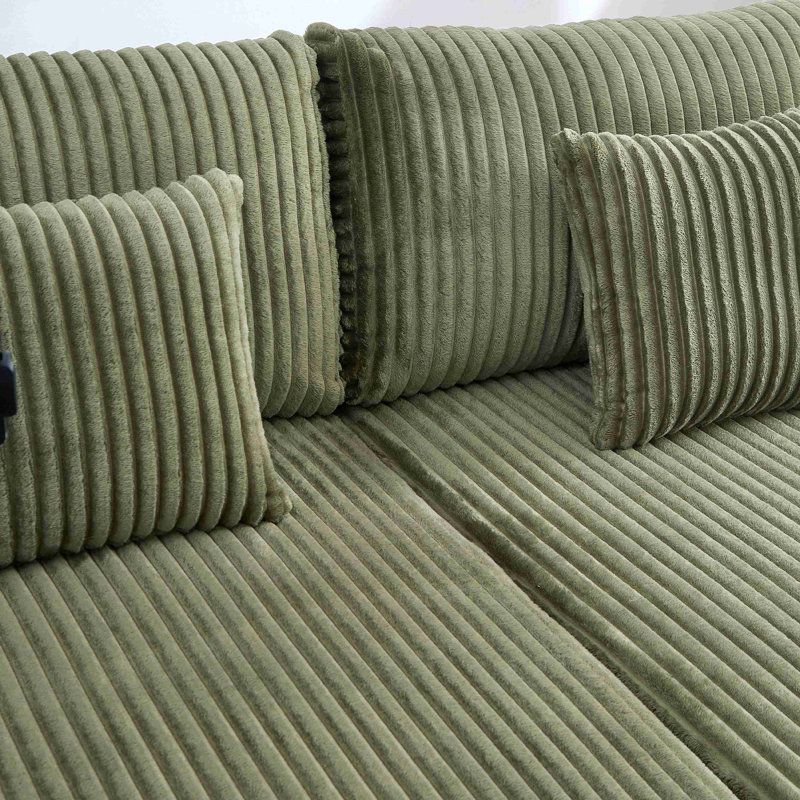 Modern Chaise Sofa 75.5" Chaise Lounge Sofa Loveseat Sofa Sleeper Sofa With Adjustable Backrest, Cup Holders , Phone Holder And Storage Compartments For Living Room