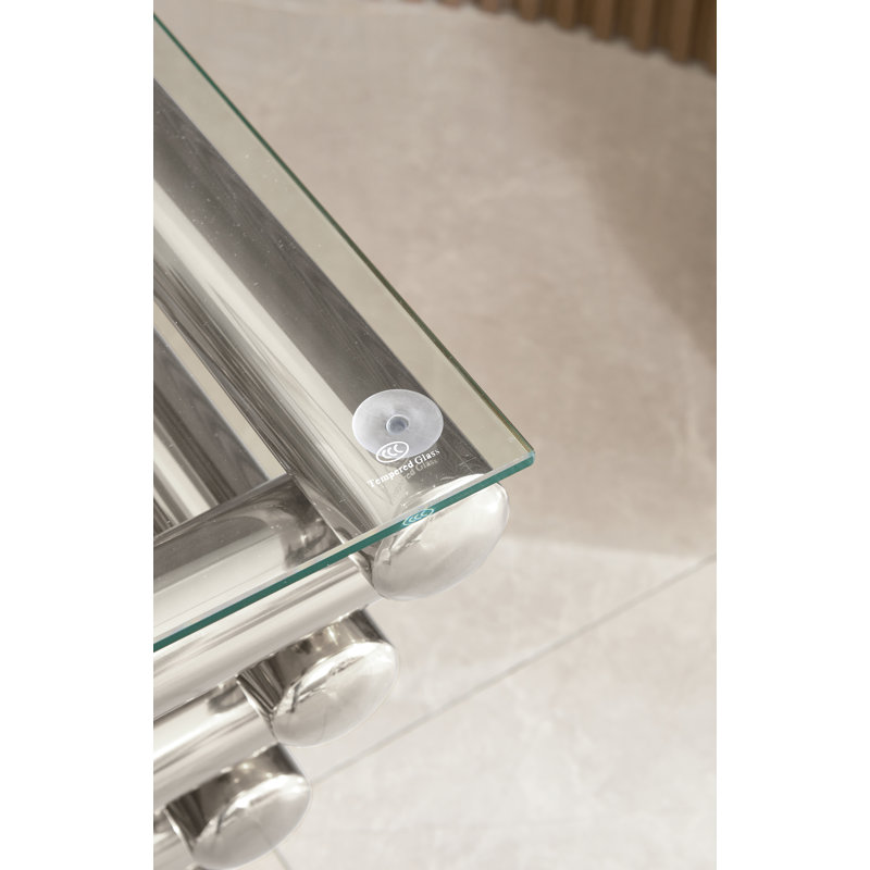 Table basse Faviola, Argent argent, H 15,36 po x L 54,8 po x l 27,56 po