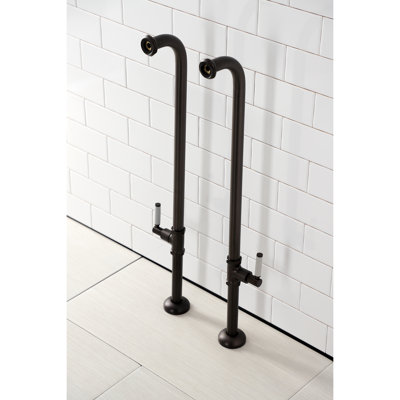 Conduite d'alimentation de baignoire autoportante Kingston Brass Concord