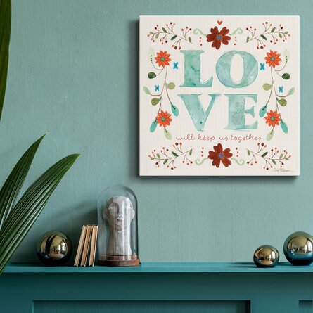 Garden Sketch Love-Premium Gallery Wrapped Canvas - Ready To Hang