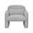 Stylish and Minimalist Fleece Single Sofa Chair with Arms and Pillow, Armchair-485377011