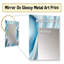 Op Op Blue Focus I - miroir mural Op Art, miroir décoratif moderne, impression sur métal-919950658