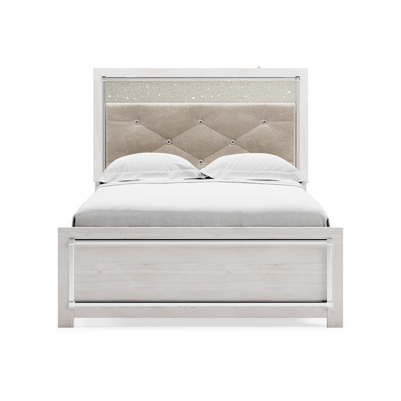 Lit standard touffeté Beamond, Double