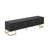 Modern Media Console TV Stand With Gold Accents And Geometric Pattern Design-606235269