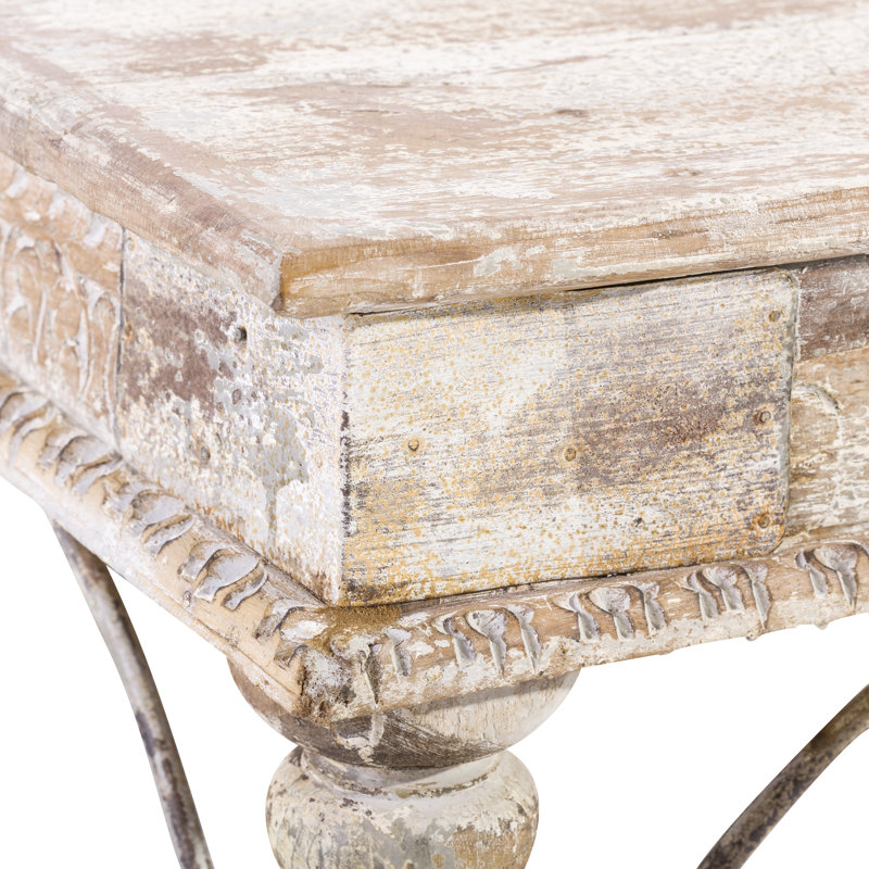 Peeples Solid Wood Four Leg Coffee Table