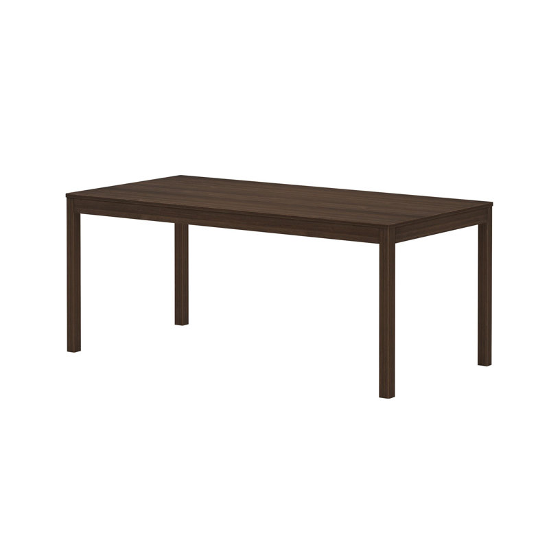 60" Solid Wood Rectangular Dining Table, Walnut, 30" H x 72" W x 35.75" D