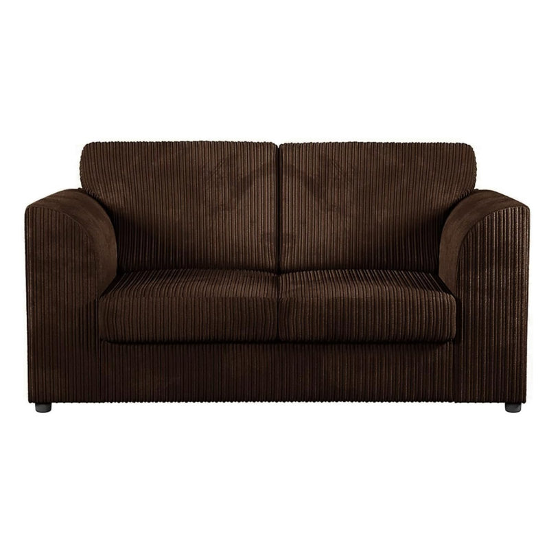 2 Seater Corduroy Sofa, Brown
