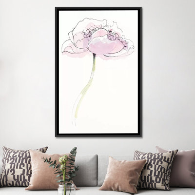 «Single Pink Somniferum II», impression sur toile tendue