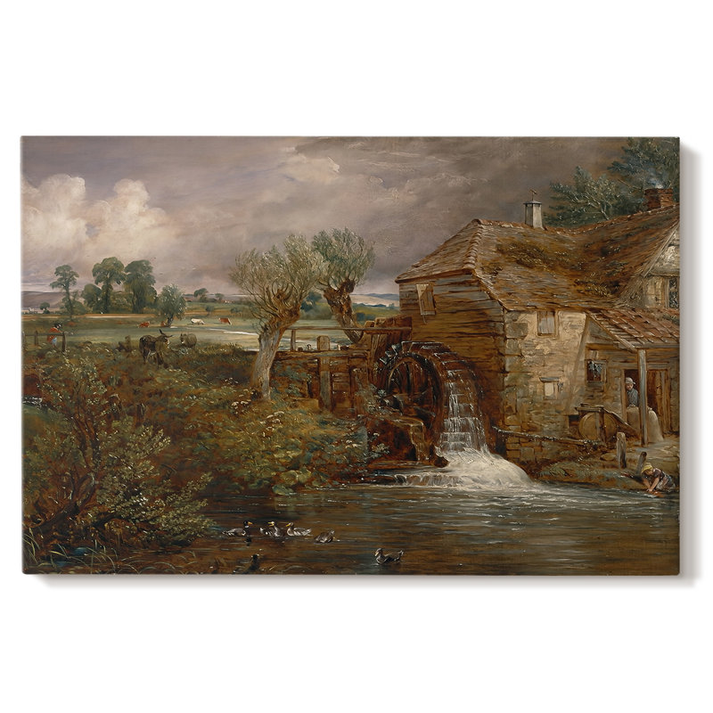 Parham Mill, Gillingham-John Constable-Gallery Wrapped Canvas-c. 1826, 32x48
