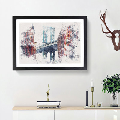 George Washington Bridge - Picture Frame Painting Print