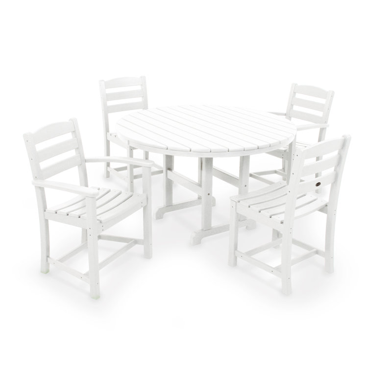 Ensemble repas 5 pièces La Casa Café, Blanc