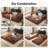78.8" Modular Sofa Bed - 4-in-1 Convertible Design with Corduroy Fabric and High Density Sponge, Removable Cover and Fixed Frame-566123088