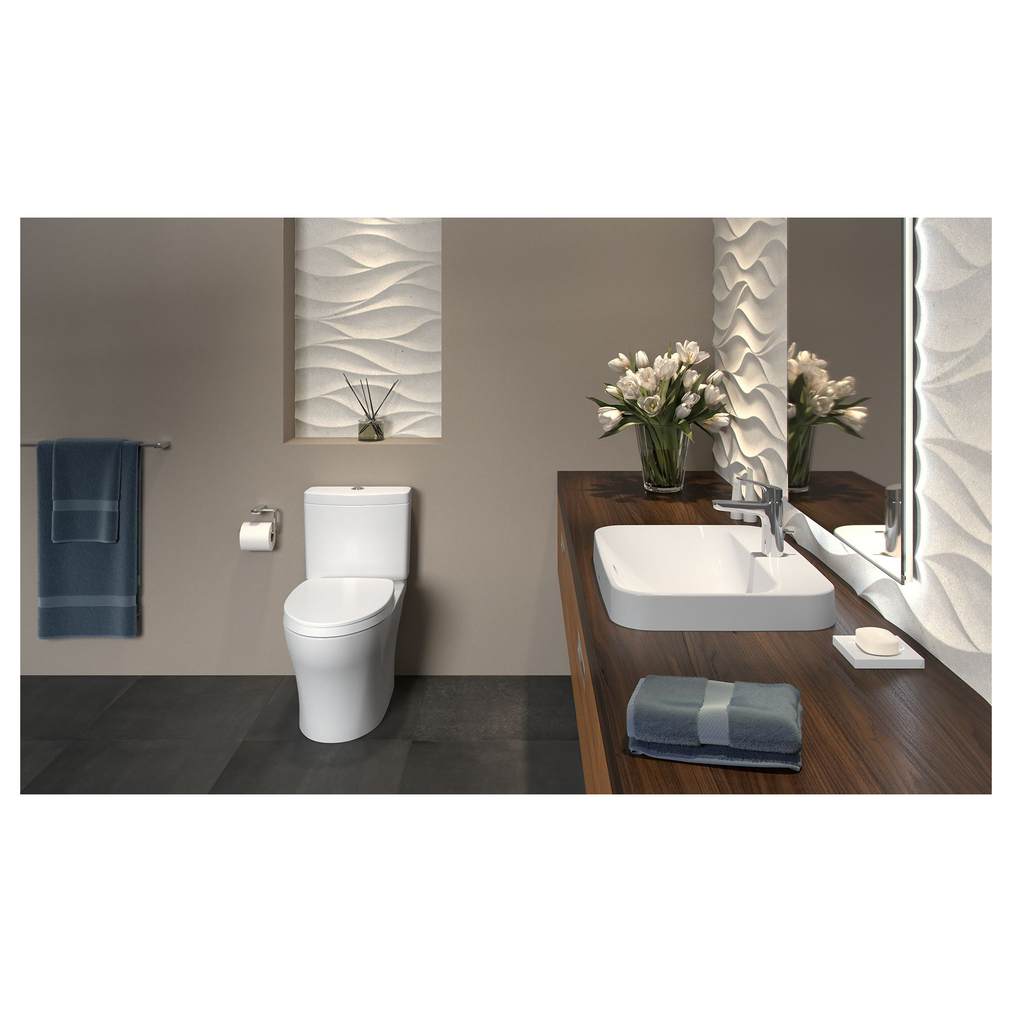 Aquia® IV Dual-Flush Elongated Two-Piece Toilet (Seat Included), Cotton White