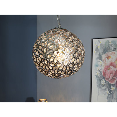 Shuler 1 - Light Silver Sphere Pendant