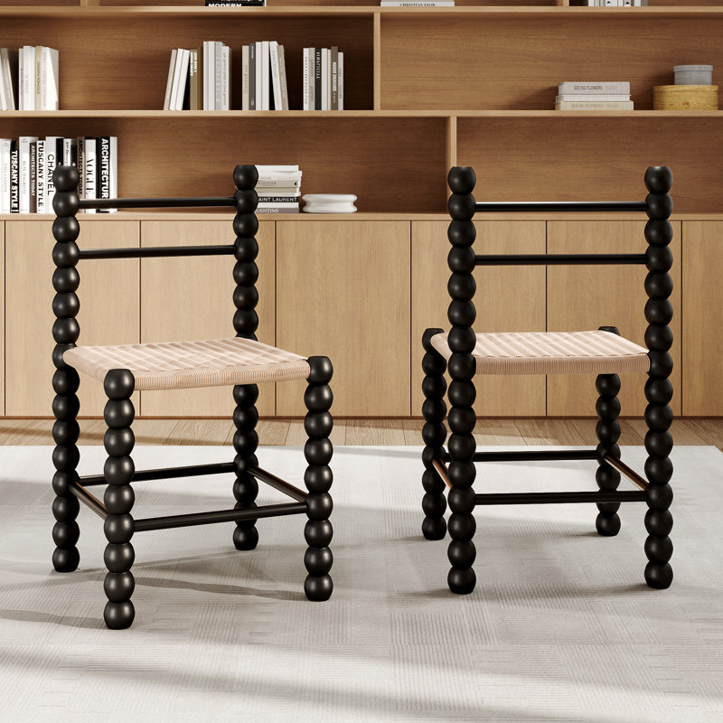 Chaises de salle à manger 2 pièces, Noir