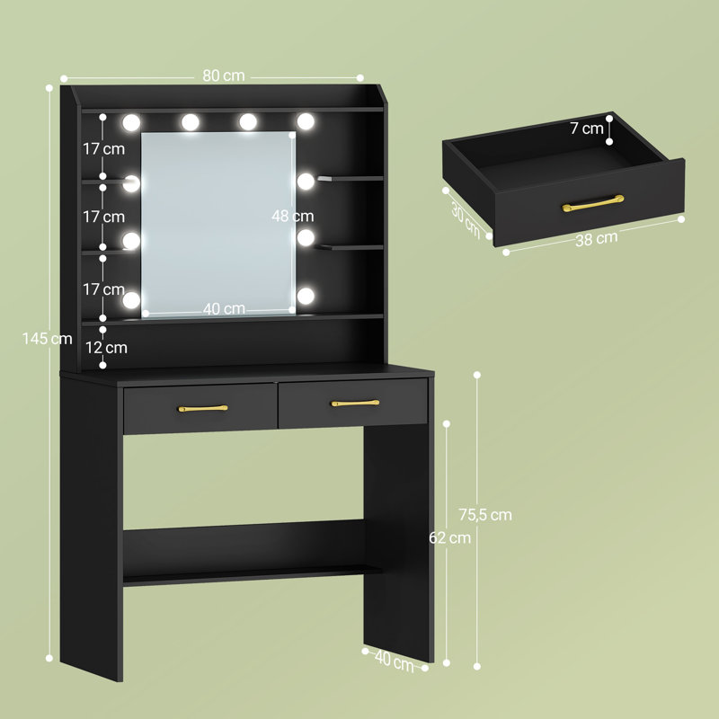 Dressing Table, Black