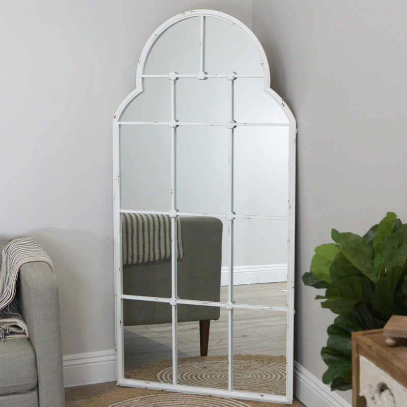 Miroir à cadre blanc 60 po