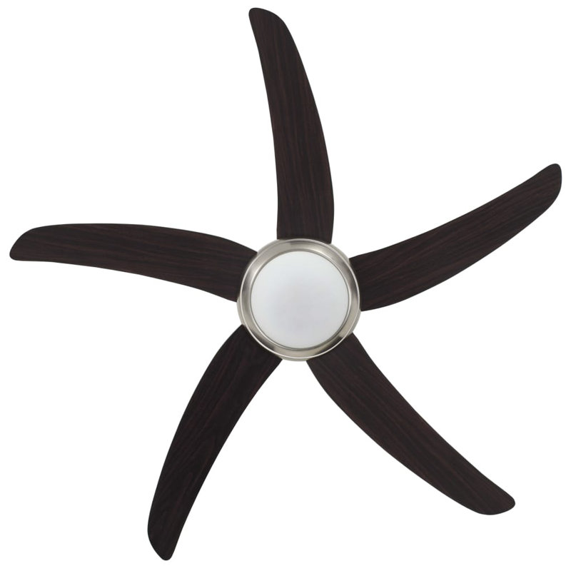 Kitt 128cm Ceiling Fan with Light Kit, Brown