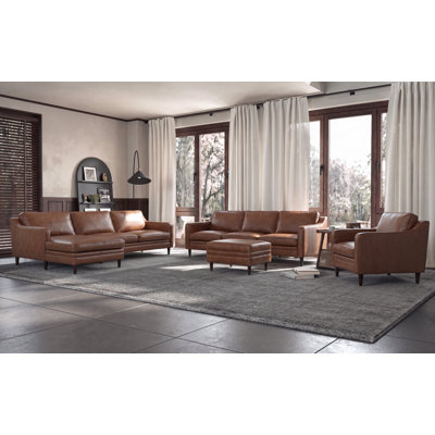 Ashtabula Genuine Leather Sofa Collection