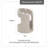 Wooden Paper Towel Holder with Negative Space Design for Kitchen and Table Decor, Anti Skid Base, Eco Friendly Mango Wood & Metal Rod - Greige / Nickel-665833091-665833095