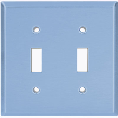 No Subject 2 - Gang Toggle Light Switch Standard Wall Plate