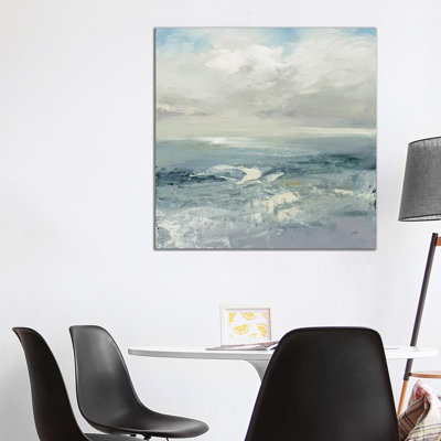 Waves 1 Piece Wrapped Canvas Painting