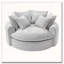 Fauteuil d'appoint rembourré en tissu chenille-48432667
