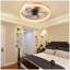 Ventilateurs de plafond avec lumières à DEL à intensité variable, installation encastrée de ventilateurs de plafond modernes et minces-1246398255