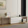 Jerymiah Modern Home Office Desk Extendable Dresser Desk Up To 114'' with Storage Drawers