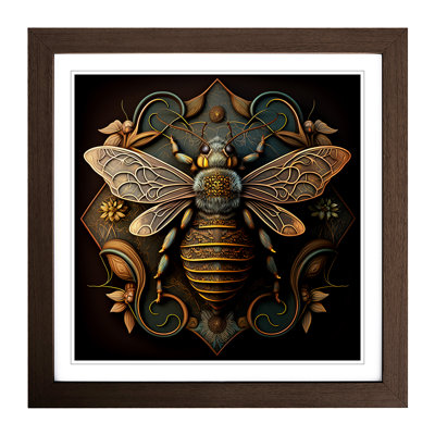 Bee Ornamental - Framed Print